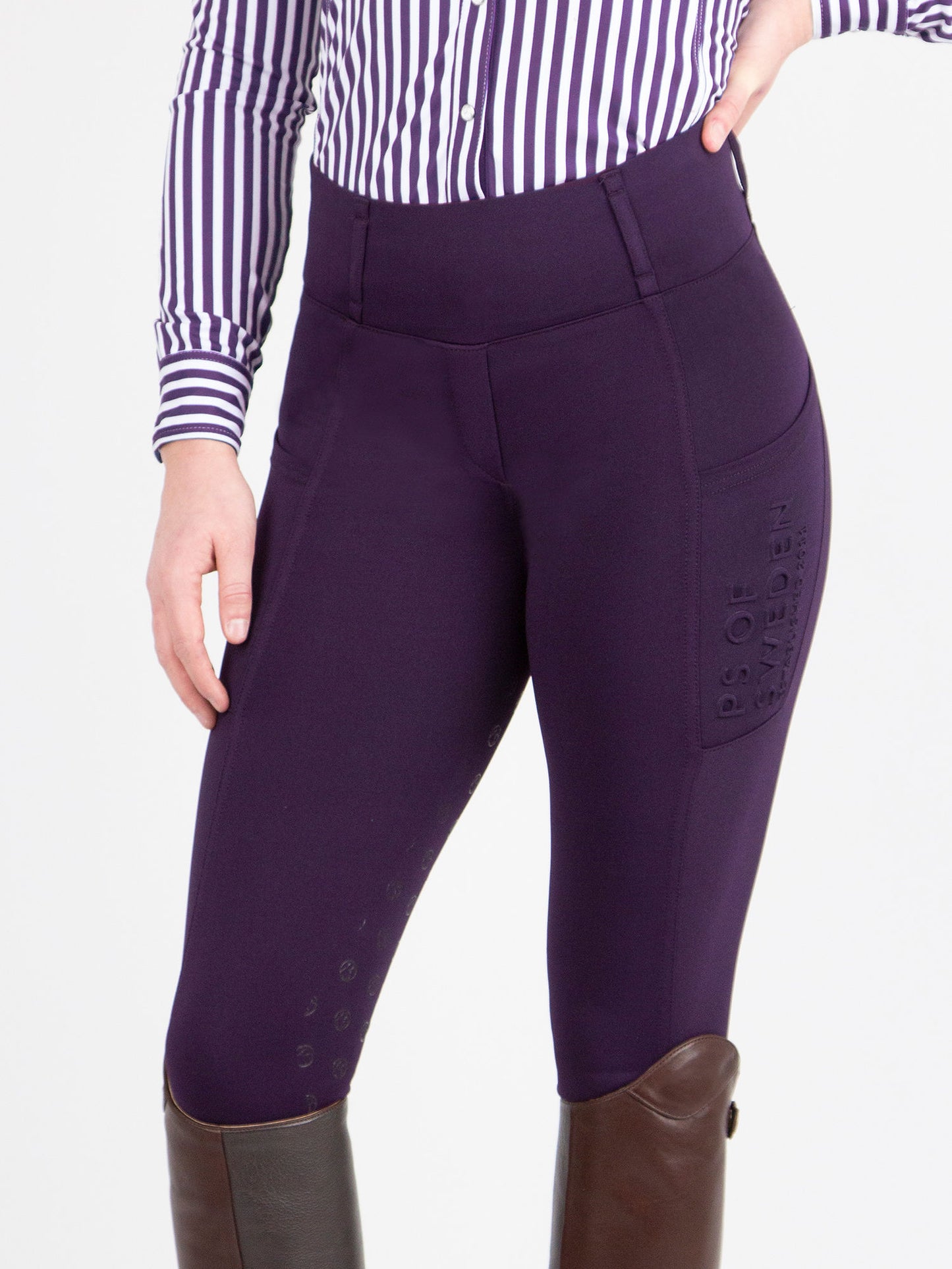 PSOS Mathilde Riding Tights, Plum