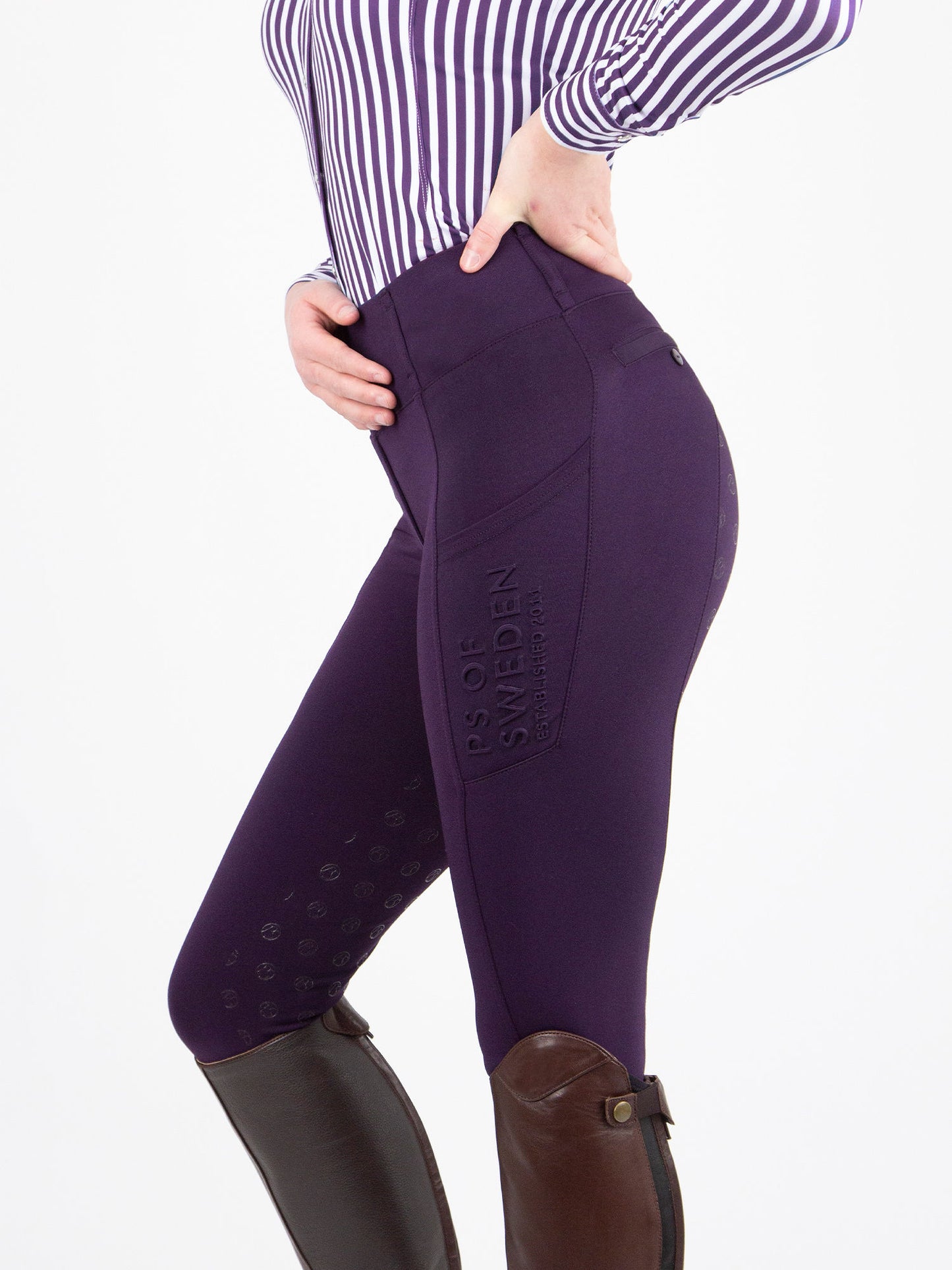 PSOS Mathilde Riding Tights, Plum